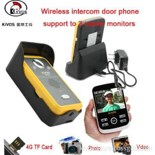 KIVOS Wireless Video Door Phone 3.5 inch TFT Intercom System Suppliers